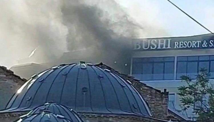 Пожар за време на свадба во хотелот „Буши“